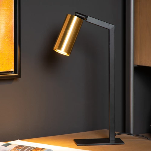 Lucide SYBIL - Lámpara de escritorio - 1xGU10 - Negro - ambiente 1